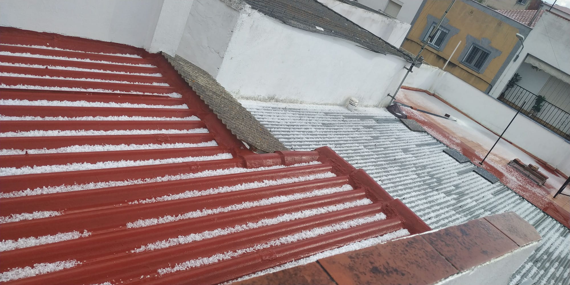 REPOR: Graniza en algunas zonas de Badajoz