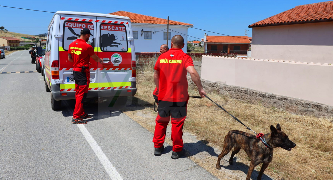 Imágenes de la búsqueda de una vecina desaparecida en Bohonal de Ibor (Cáceres)