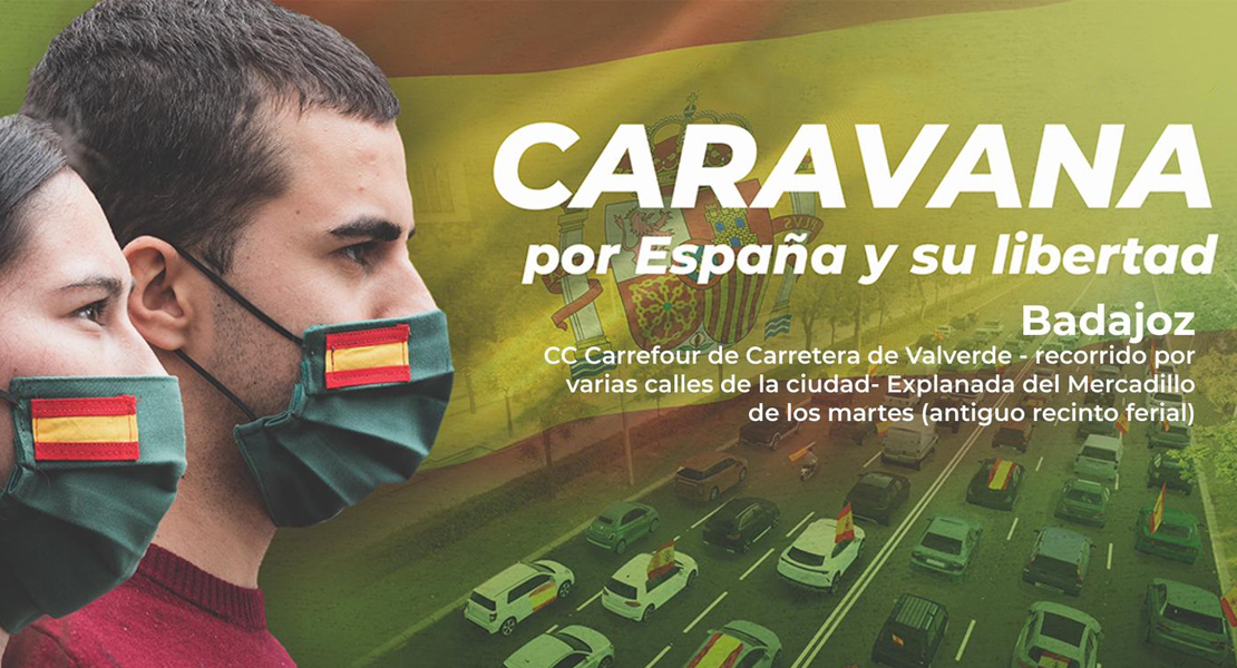 VOX convoca la manifestación &#39;Caravana por España y su libertad&#39; en Badajoz