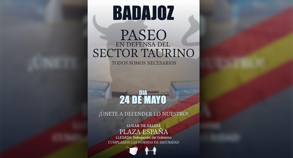 El sector taurino convoca un 'Paseo en defensa de la Tauromaquia' en Badajoz