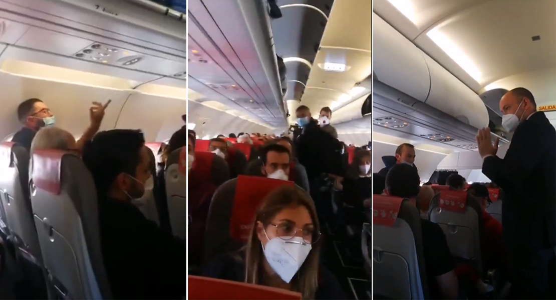 Un vuelo español repleto de pasajeros desata la polémica