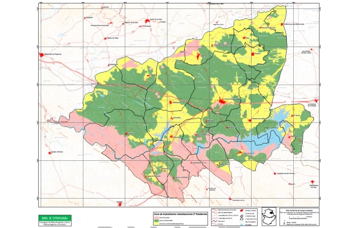 La Junta somete a información pública la modificación del Plan Campo Arañuelo