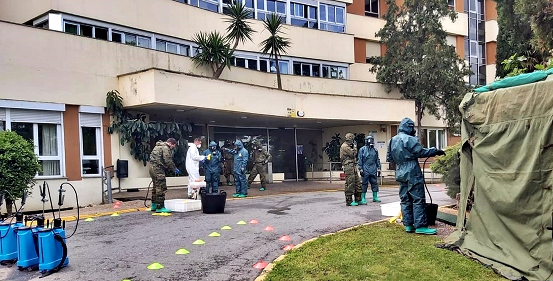 El Ejército desinfecta otra vez El Cuartillo tras 73 fallecidos