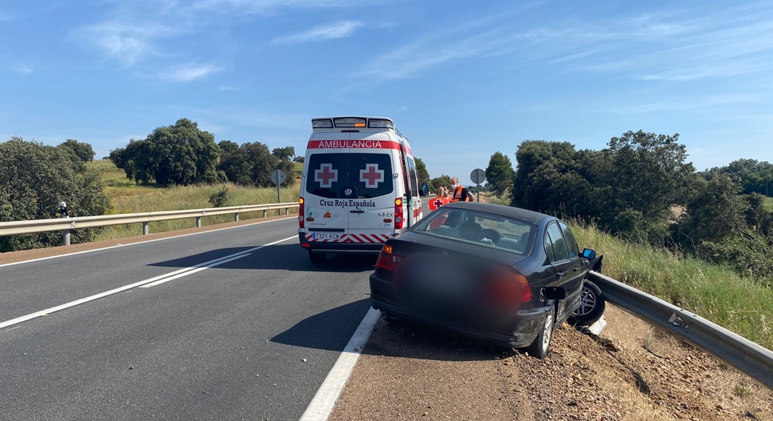 Accidente de tráfico en la N-432