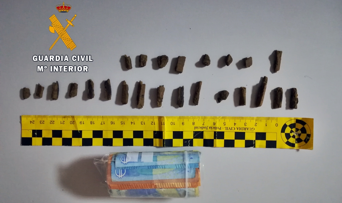 Interceptado en la provincia de Cáceres con droga en el interior de su vehículo