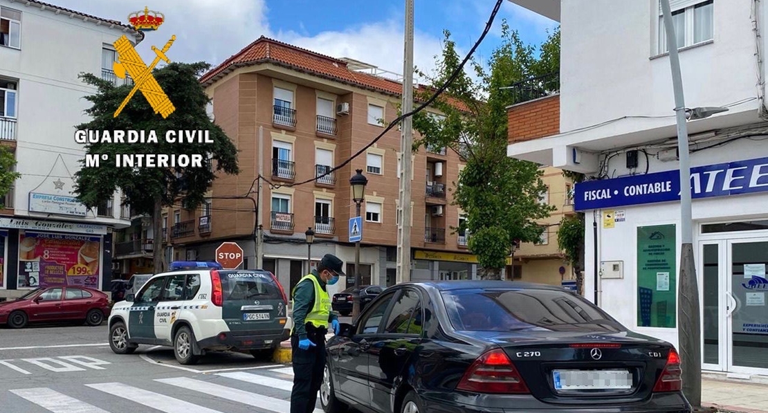 La Guardia Civil investiga a dos personas por incumplir reiteradamente el confinamiento