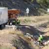 Retiran el camión accidentado en la autovía A-5