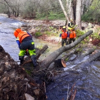 Continúan los trabajos de recuperación de los cauces por las inundaciones en el Valle del Jerte