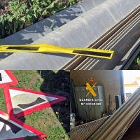 Investigados por robar ganado, señalización de tráfico y barreras de seguridad