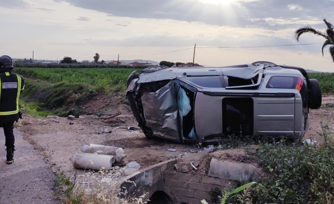 Accidente de tráfico con atrapado en la provincia de Badajoz