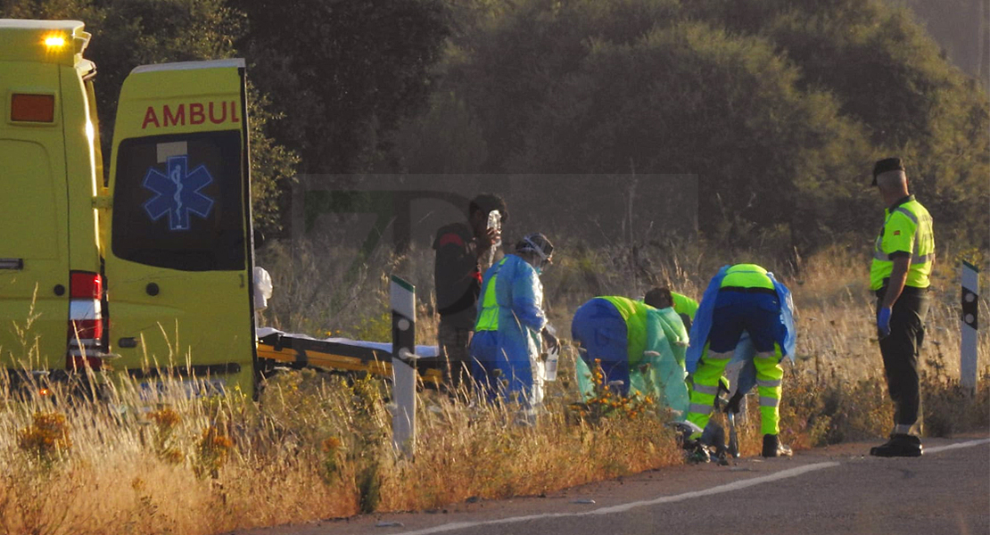 Un motorista herido de gravedad tras una colisión en la carretera EX-110