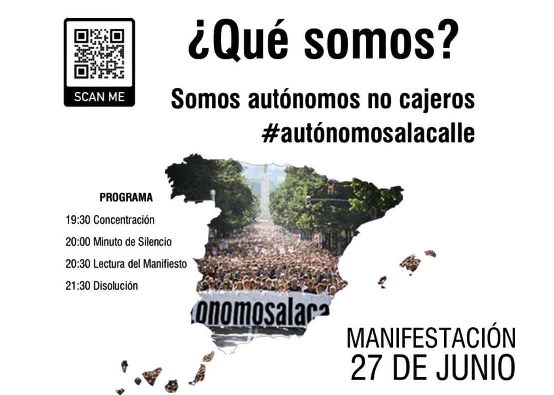 Autónomos de toda España se manifestarán este sábado por sus derechos