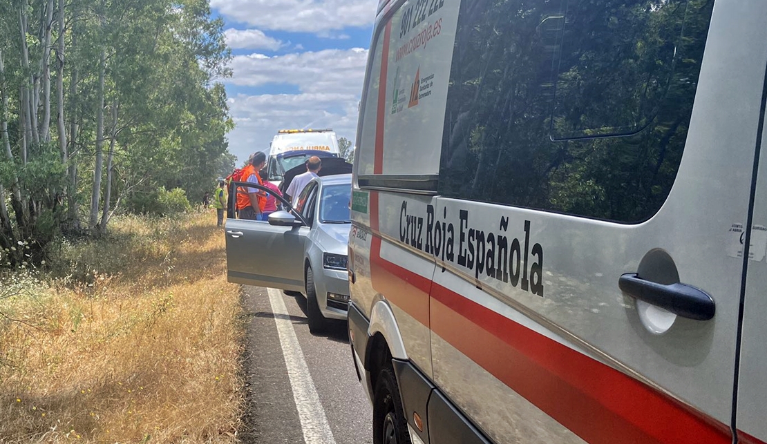 Accidente de tráfico en la carretera EX – 207 (Badajoz)