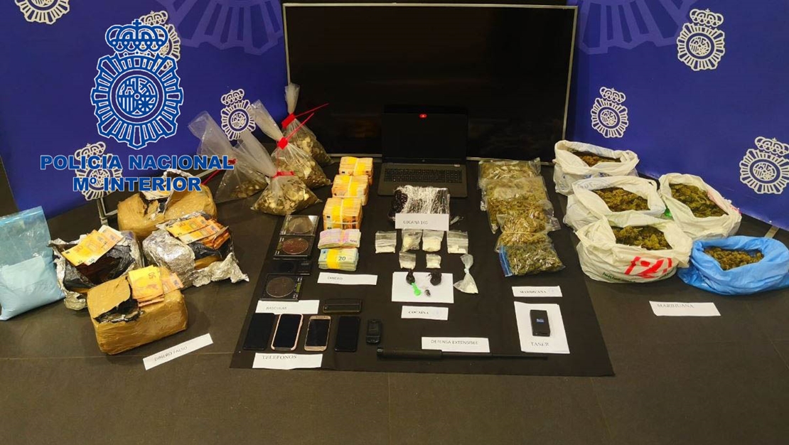 Ocho detenidos en un operativo contra el tráfico de drogas en Cáceres