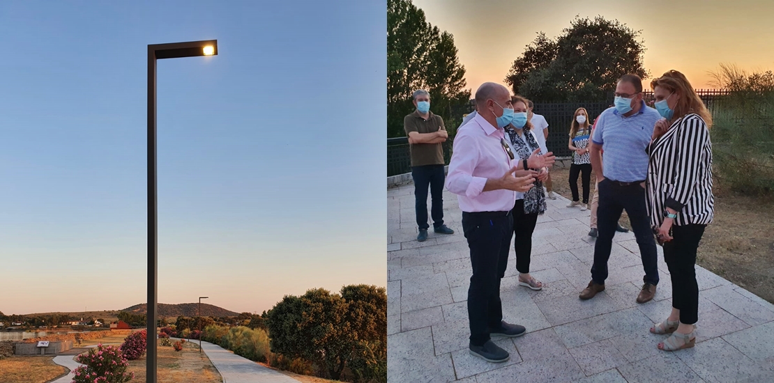 Inaugurada la iluminación de la coronación de la presa de Proserpina