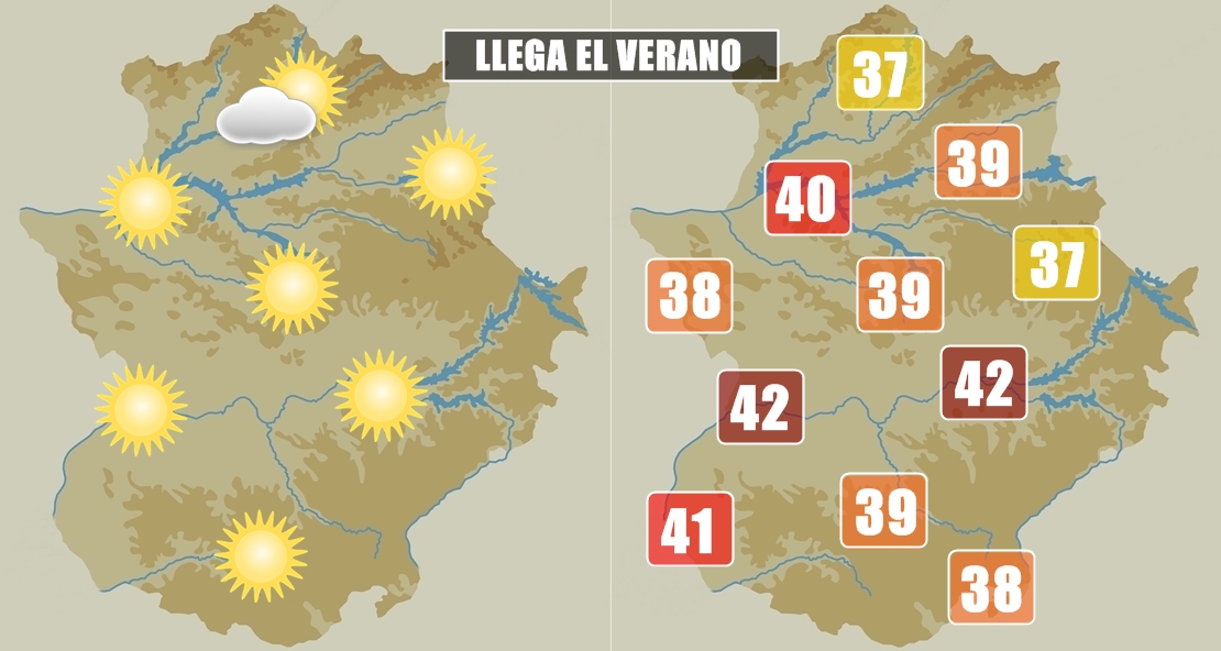 Los termómetros podrían superar los 42 grados la semana que viene