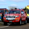 GALERÍA - Bomberos de Badajoz le salvan la vida excarcelándolo tras sufrir un grave accidente