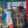 GALERÍA - Bomberos de Badajoz le salvan la vida excarcelándolo tras sufrir un grave accidente