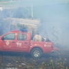 GALERÍA - Los Bomberos intervienen en un incendio que se propagaba en El Cerro Gordo (Badajoz)