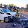 Imágenes del accidente mortal en la N-432 (Badajoz)