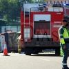 GALERÍA - Bomberos de Badajoz le salvan la vida excarcelándolo tras sufrir un grave accidente