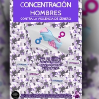Primera concentración de hombres contra la violencia de género en Almendralejo