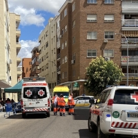 Muere un hombre en un incendio de vivienda en el centro de Badajoz