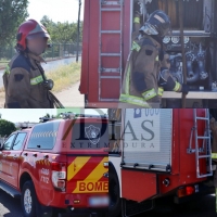 Incendio de vivienda en la urbanización La Atalaya (Badajoz)