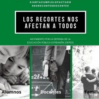 1.400 docentes extremeños denuncian &quot;brutales recortes de la Junta en Educación”