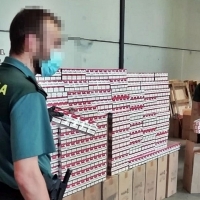 Intervienen 228.000 cajetillas de tabaco de contrabando en una nave de Lobón