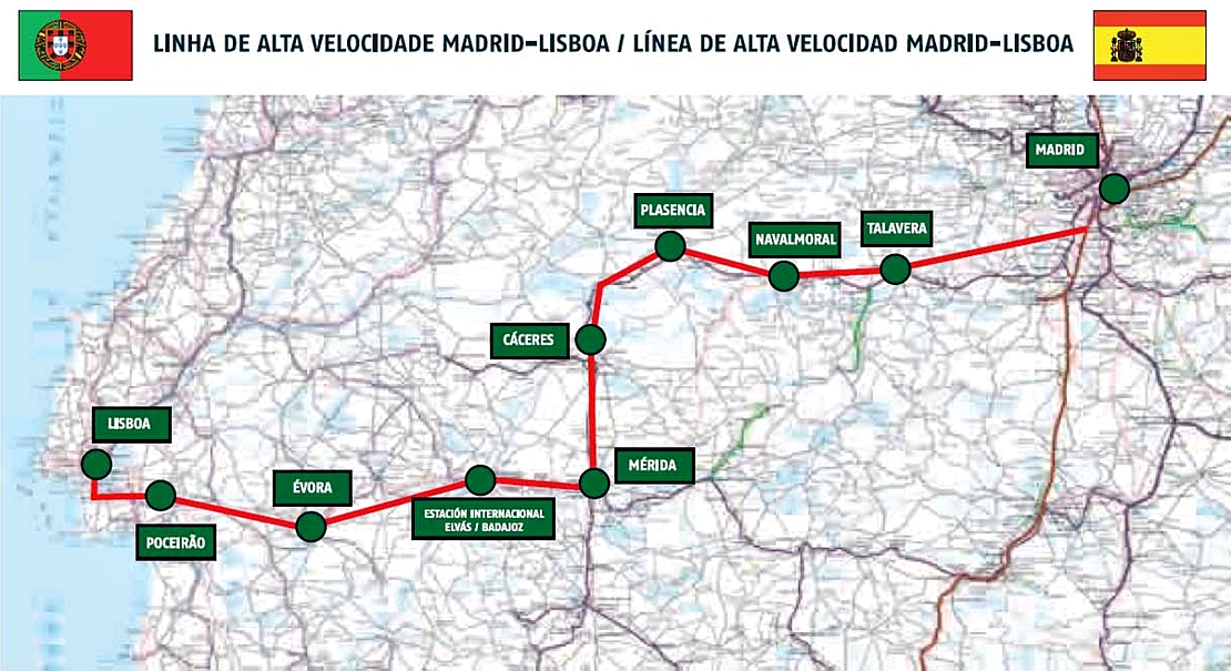 Cs arranca un compromiso de Europa: el AVE Madrid-Lisboa por Extremadura