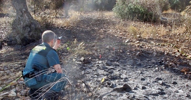 Investigan a un vecino de Monterrubio de la Serena por un delito de incendio forestal