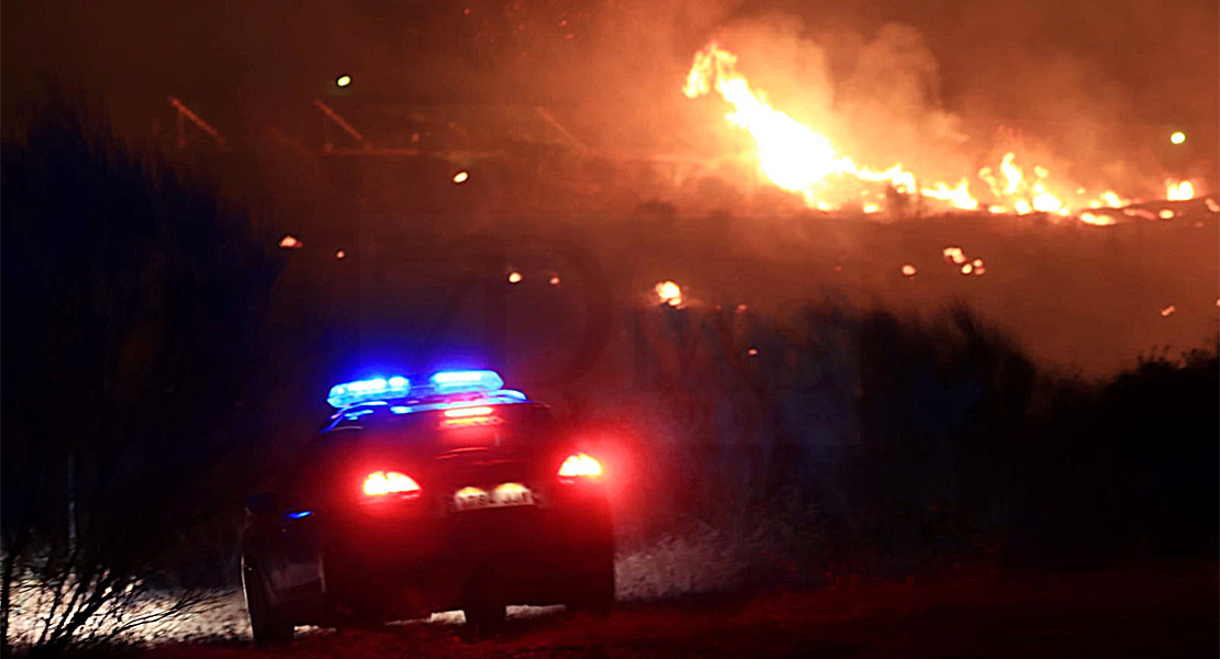 El plan INFOEX declaraba nivel 1 en un incendio en la localidad de Lobón (Badajoz)