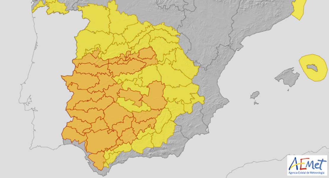 Toda Extremadura en alerta naranja por altas temperaturas