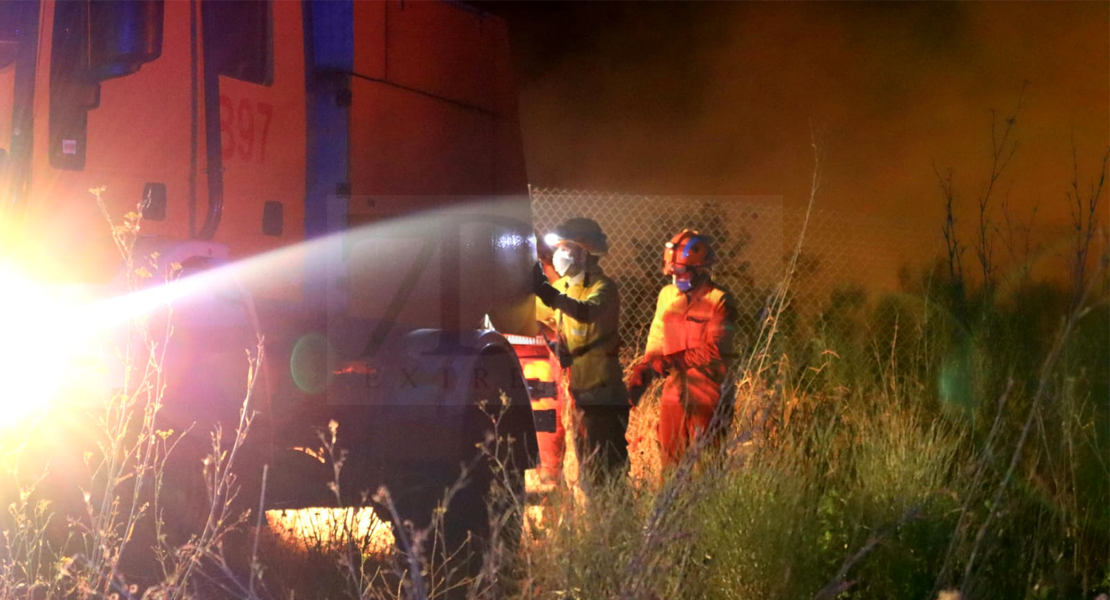 REPOR - Incendio declarado nivel 1 en Lobón (Badajoz)