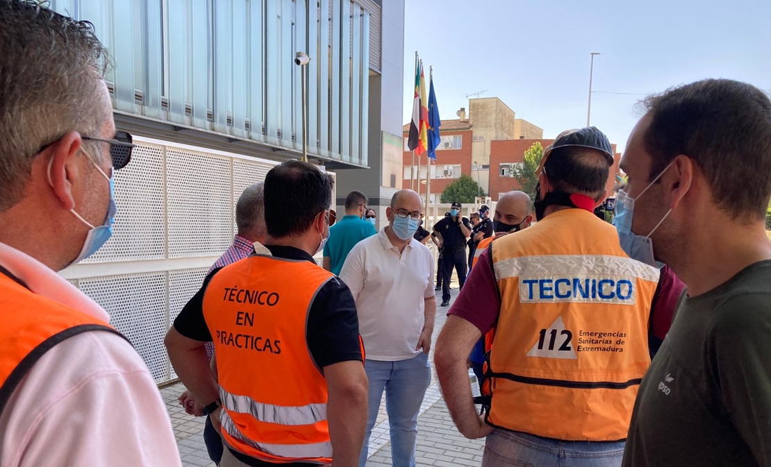 Cs apoya a los trabajadores de ambulancias Tenorio