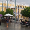 Se cumplen las predicciones meteorológicas de lluvia y tormenta en Badajoz