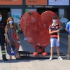 El corazón más solidario de los Bomberos de Badajoz ya está en el CC El Faro