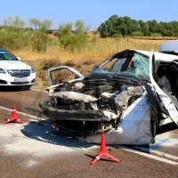 Una joven sufre un accidente de tráfico entre las localidades de Alconchel e Higuera de Vargas