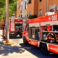 Incendio de vivienda en San Roque (Badajoz)