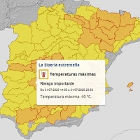 Nuevas alertas en Extremadura por altas temperaturas este viernes