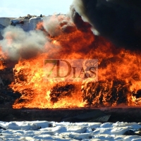 Incendio en el vertedero de Badajoz