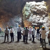 Inauguración de los nuevos niveles de la mina La Jayona de Fuente del Arco