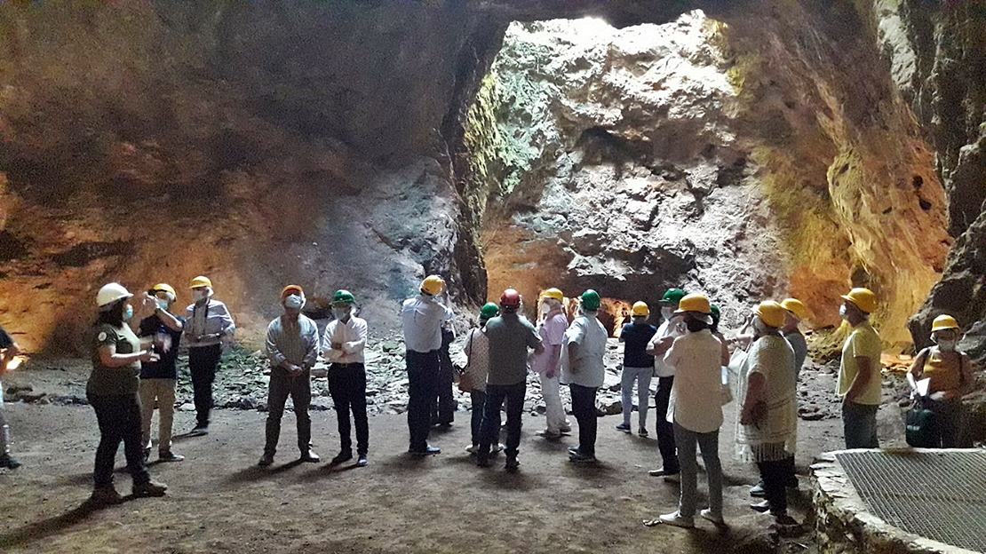 Inauguración de los nuevos niveles de la mina La Jayona de Fuente del Arco