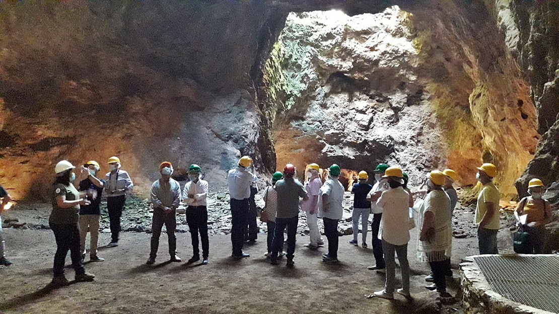Inauguración de los nuevos niveles de la mina La Jayona de Fuente del Arco