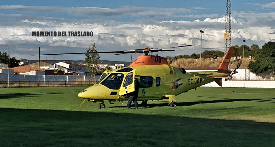 En la UCI e intubado el menor de 16 años herido en un accidente en la provincia de Badajoz