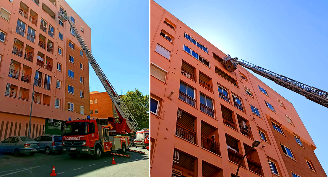 Acceden al interior de una vivienda para atender a un hombre herido en Badajoz