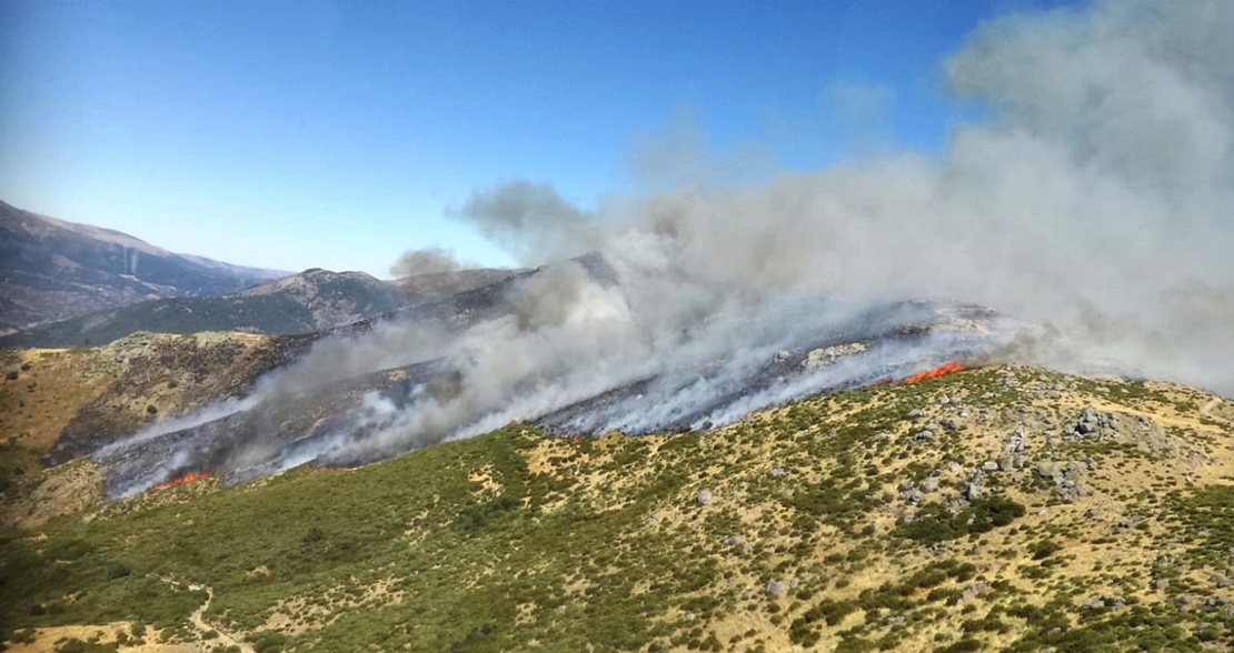 Activado el Nivel 2 de Peligrosidad en el incendio del Valle del Jerte