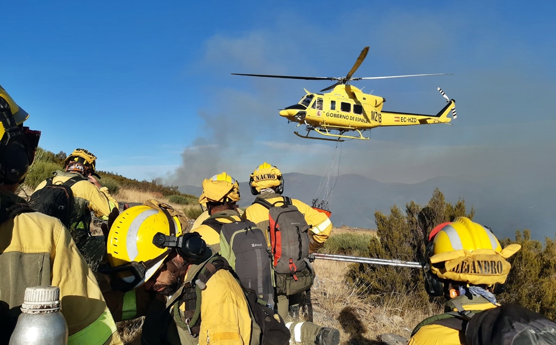 Evolución favorable de los incendios del Norte de Cáceres