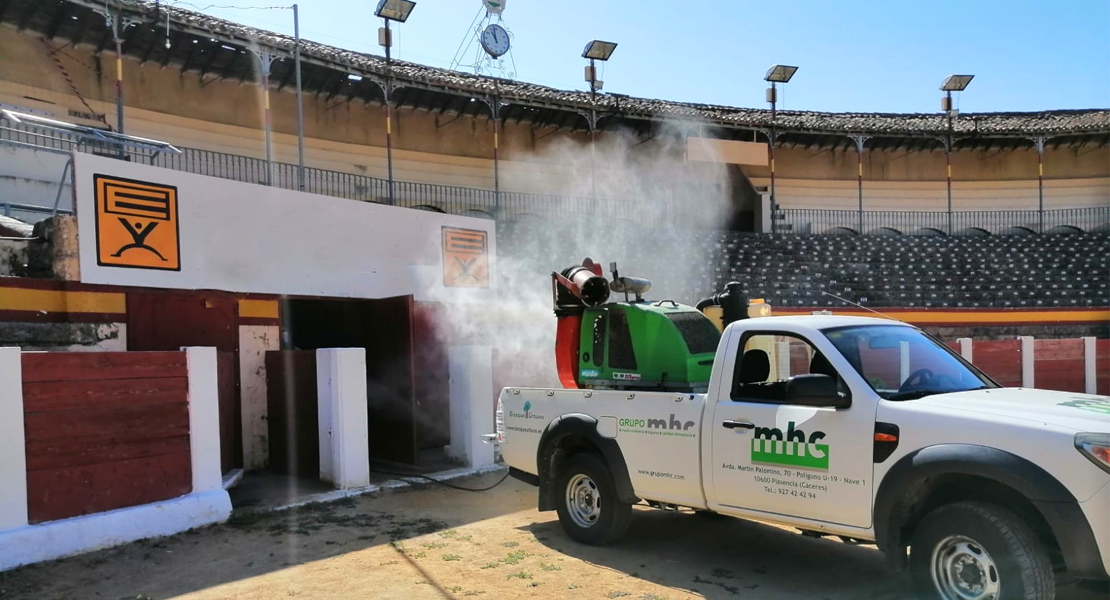 Plasencia, desinfectada y con plan de contingencia para la vuelta de los toros a Extremadura